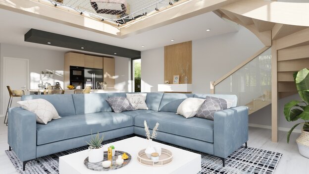 Interior 3D render