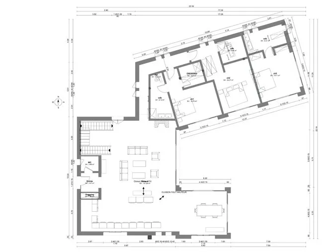 Plan de niveau par Caroline Auger réalisé avec Cedreo