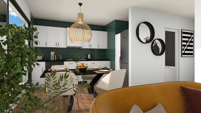3D render of an apartment by Cedreo